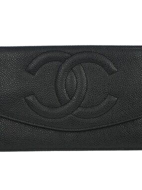 Chanel Black Calfskin Long Wallet 177928